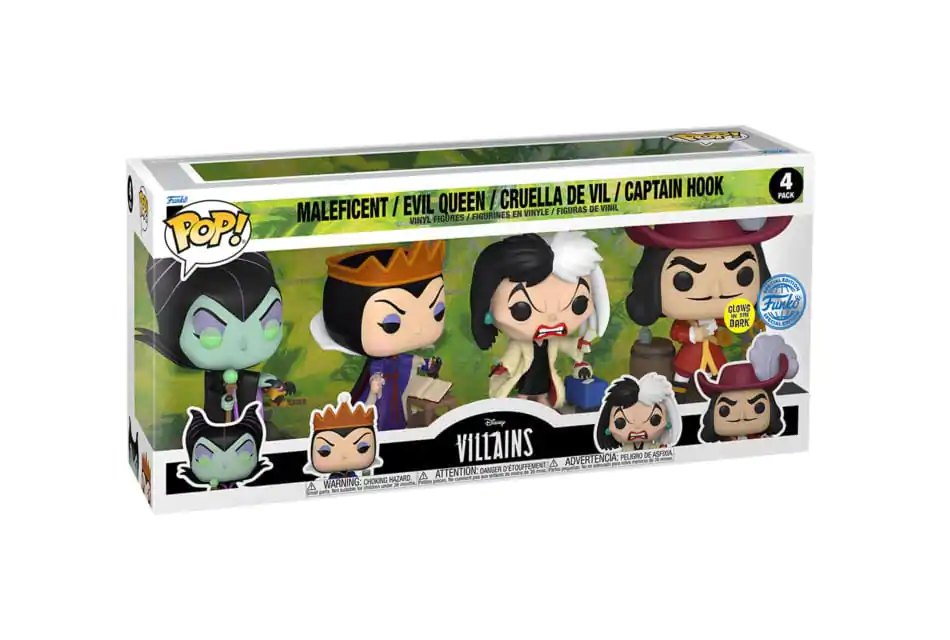 Disney Villains Funko POP! Movies Vinil Figura 4-Pack Villains (GW)(EMEA) 9 cm fotografija izdelka