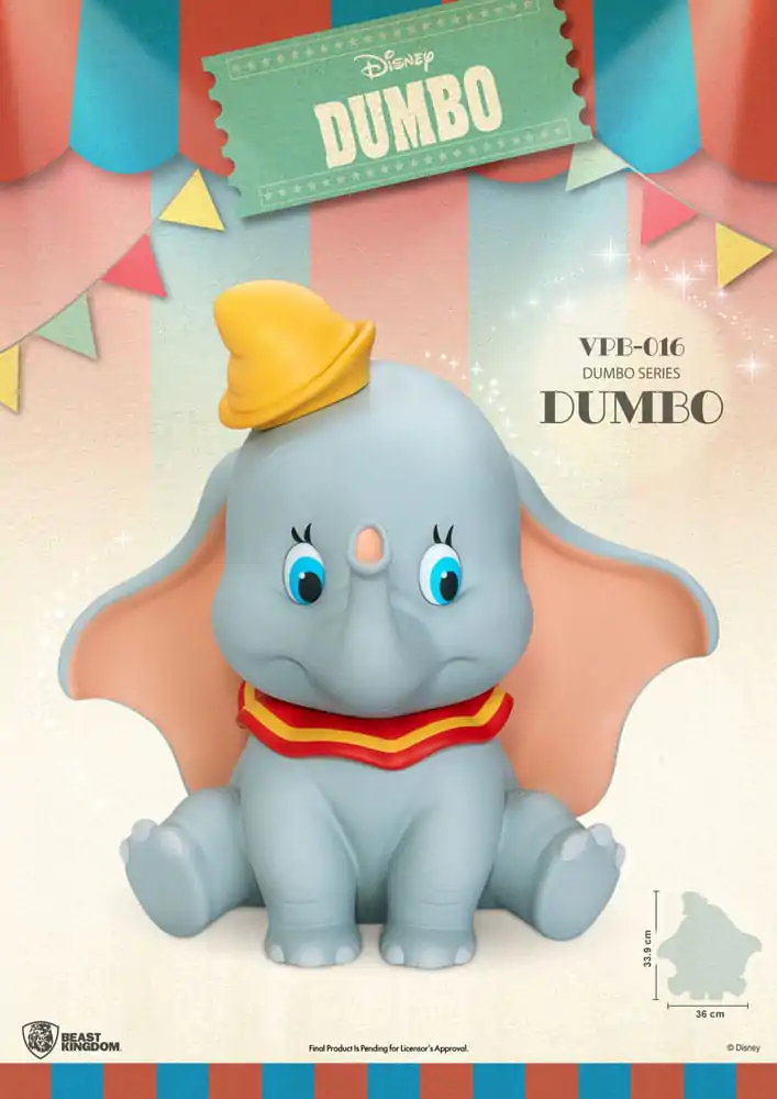 Disney Piggy Vinyl Bank funkcionalen Dumbo 34 cm fotografija izdelka