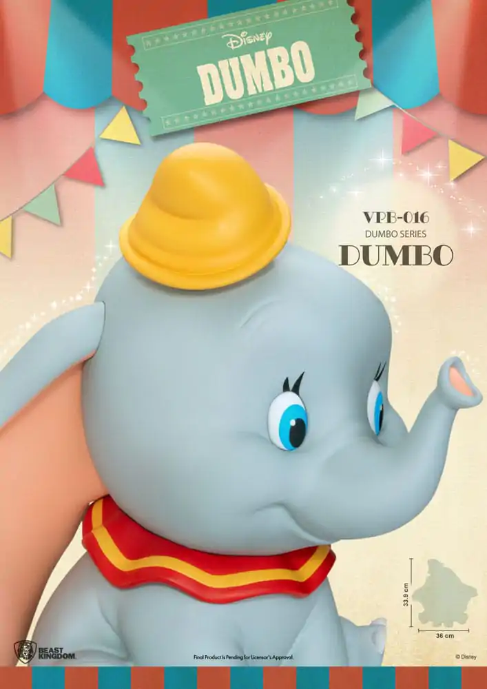 Disney Piggy Vinyl Bank funkcionalen Dumbo 34 cm fotografija izdelka