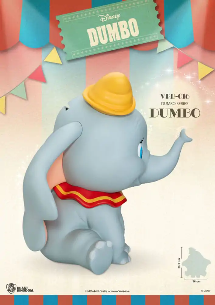 Disney Piggy Vinyl Bank funkcionalen Dumbo 34 cm fotografija izdelka