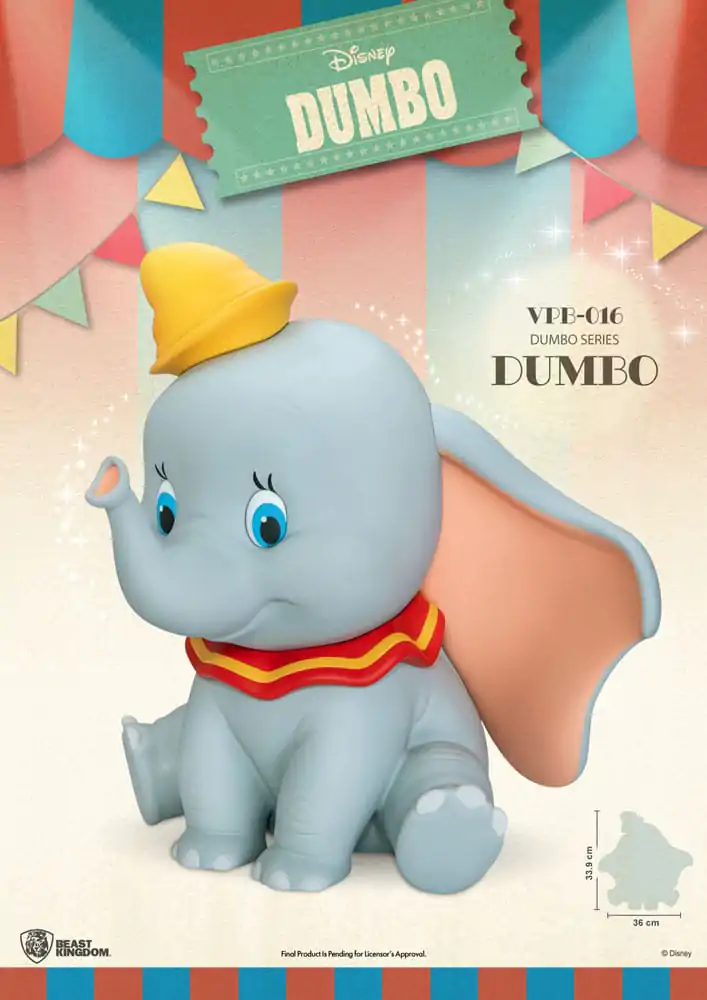 Disney Piggy Vinyl Bank funkcionalen Dumbo 34 cm fotografija izdelka