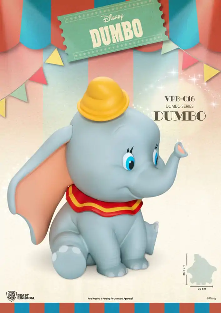 Disney Piggy Vinyl Bank funkcionalen Dumbo 34 cm fotografija izdelka