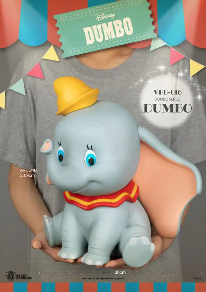 Disney Piggy Vinyl Bank funkcionalen Dumbo 34 cm fotografija izdelka