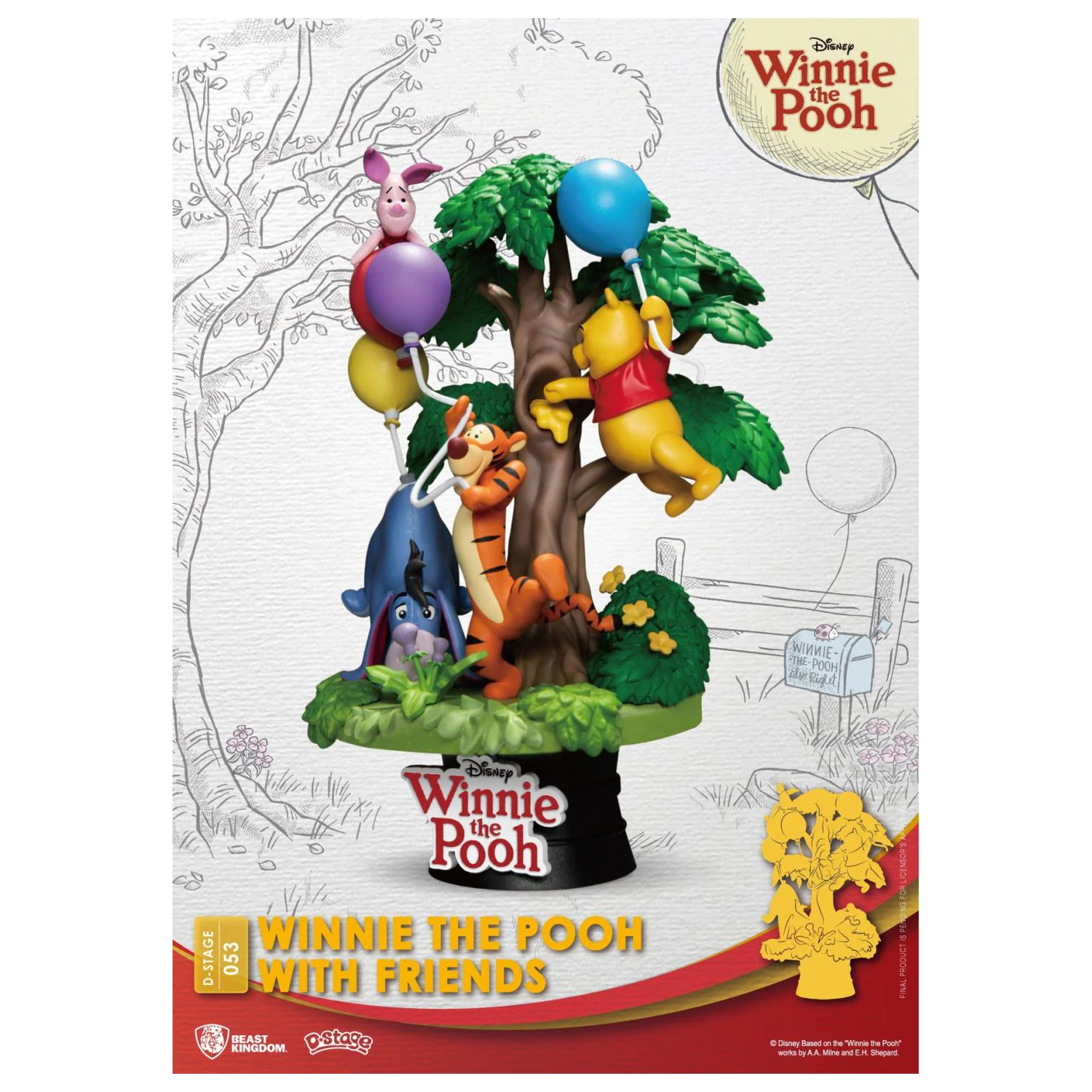 DISNEY Winnie with Friends Diorama D-Stage 15cm fotografija izdelka