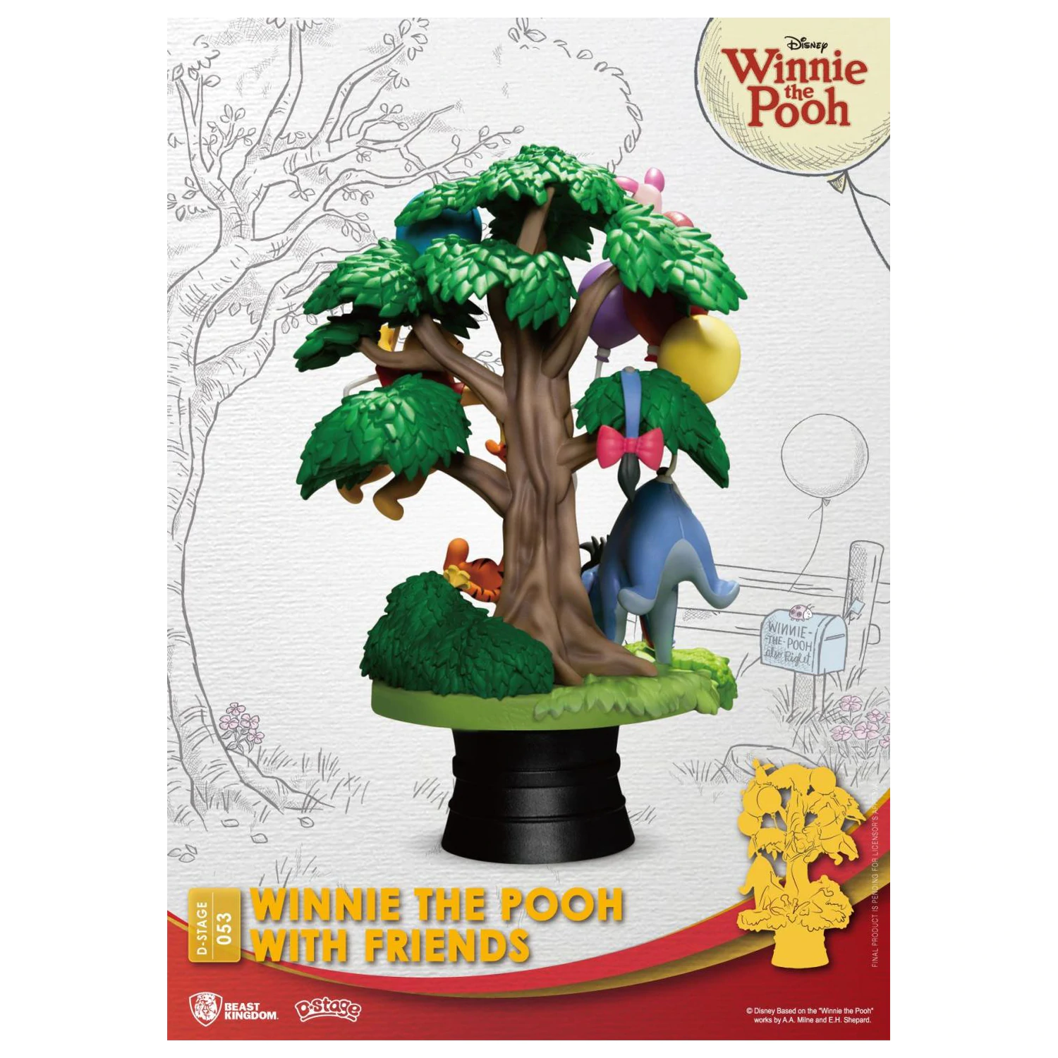 DISNEY Winnie with Friends Diorama D-Stage 15cm fotografija izdelka