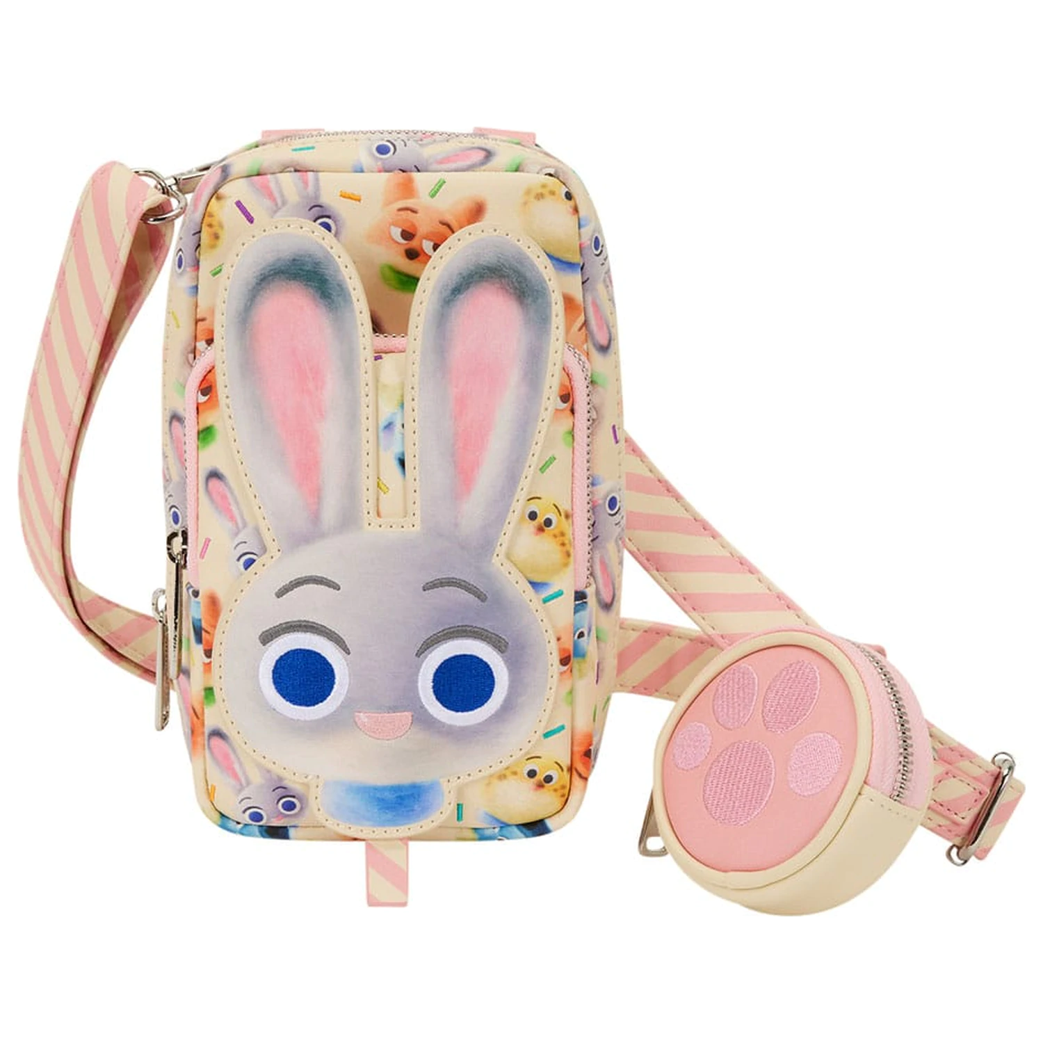 Disney by Loungefly torba za čez telo s torbico za kovance Zootopia 2 za mobilni telefon fotografija izdelka