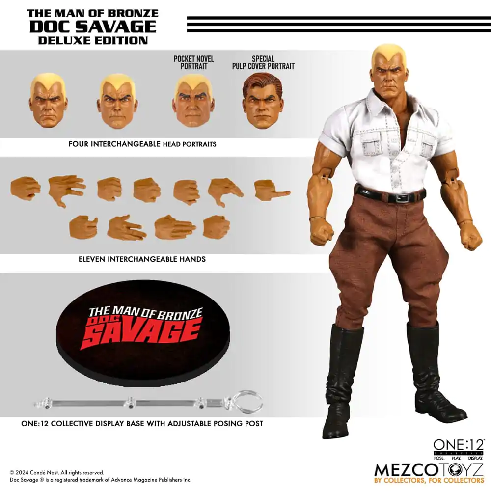 Akcijska figura Doc Savage 1/12 Doc Savage Deluxe Edition 18 cm fotografija izdelka