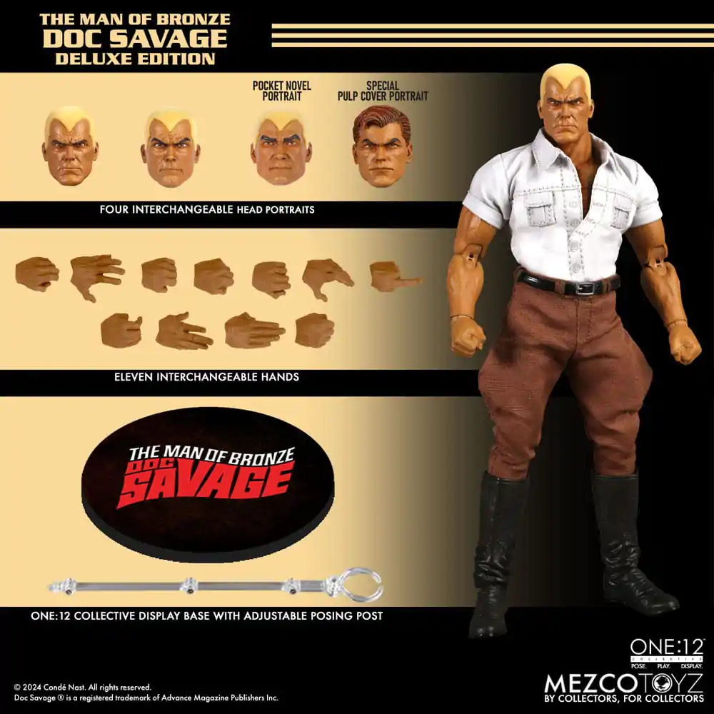 Akcijska figura Doc Savage 1/12 Doc Savage Deluxe Edition 18 cm fotografija izdelka