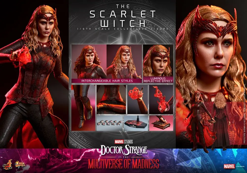 Doctor Strange in the Multiverse of Madness Movie Masterpiece akcijska figura 1/6 The Scarlet Witch 28 cm fotografija izdelka