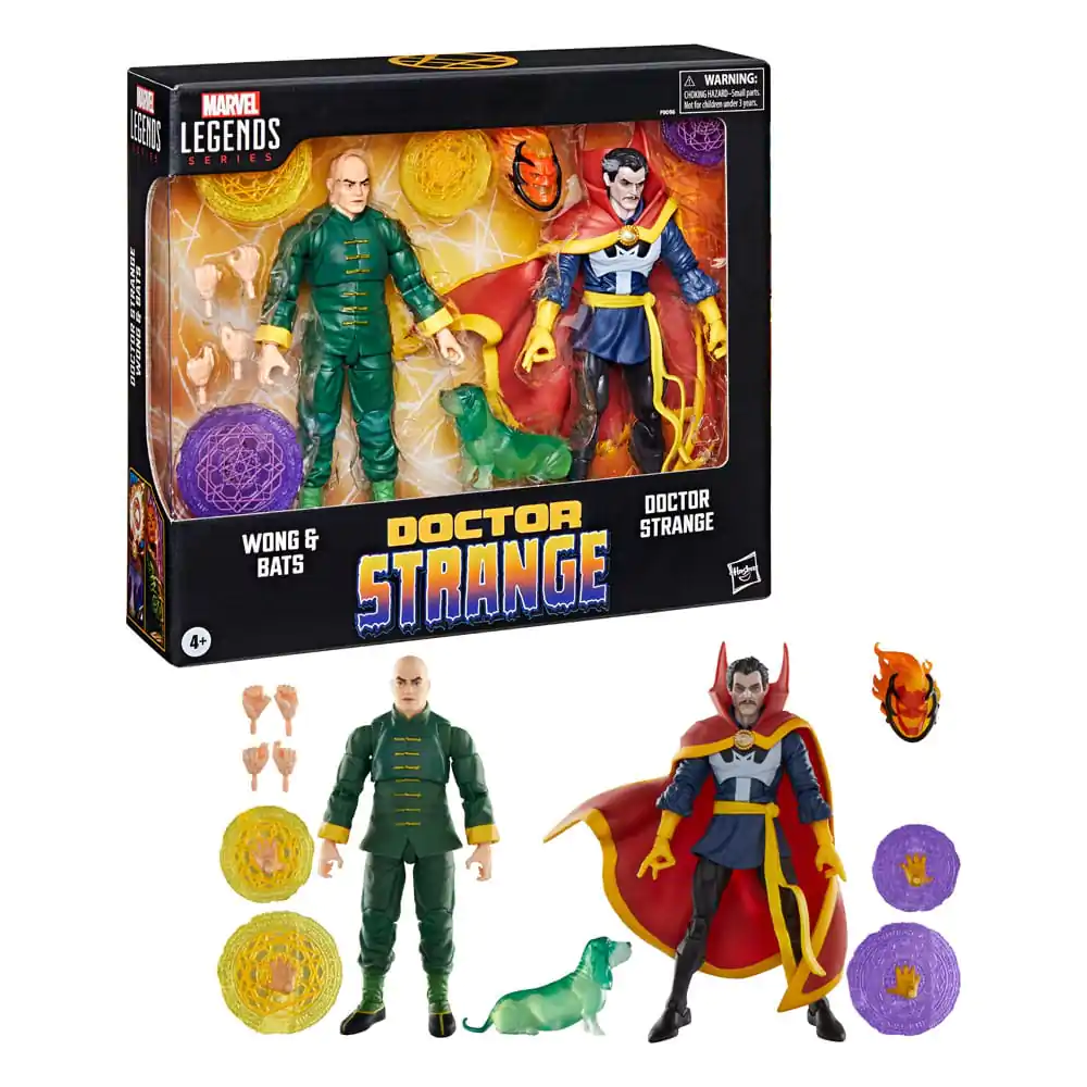 Doctor Strange Marvel Legends akcijska figura 3-paket Doctor Strange, Wong & Bats 15 cm fotografija izdelka