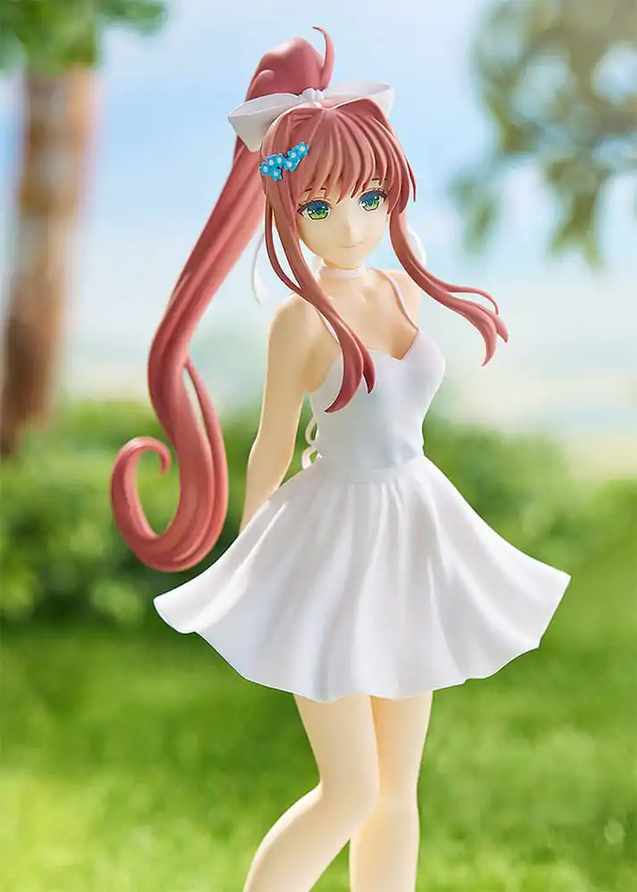 Doki Doki Literature Club! Pop Up Parade PVC Kip Monika: Bela Obleka Ver. 18 cm fotografija izdelka