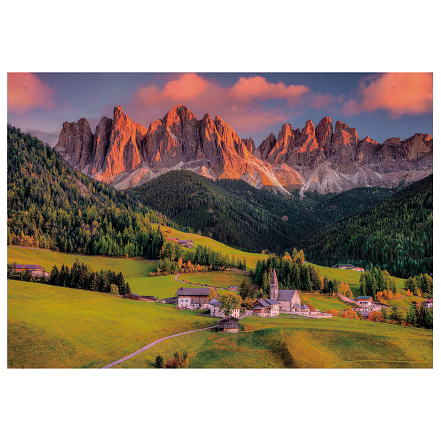 Dolomites puzzle 1000 kosov fotografija izdelka