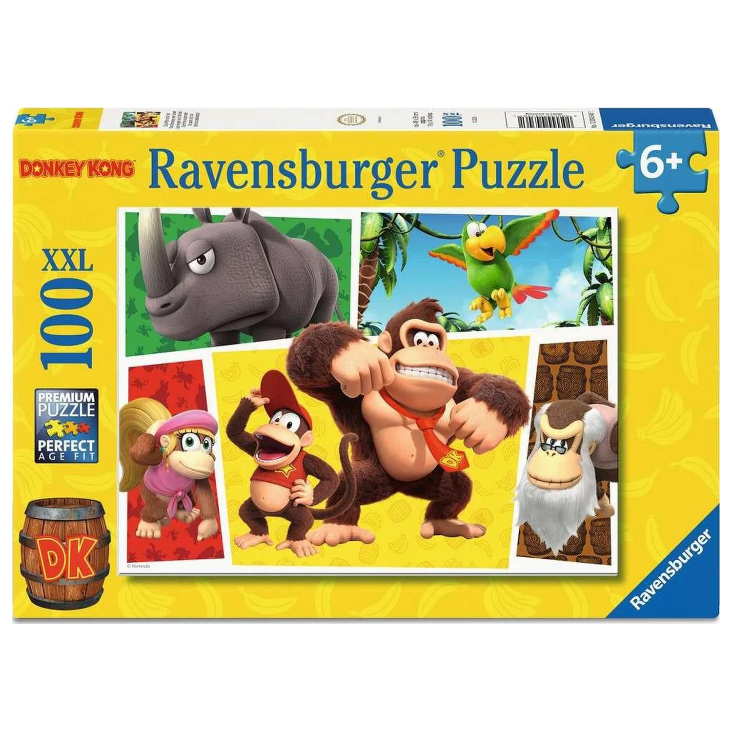 Donkey Kong The Monkeys Are on the Loose! Puzzle 100 kosov XXL fotografija izdelka