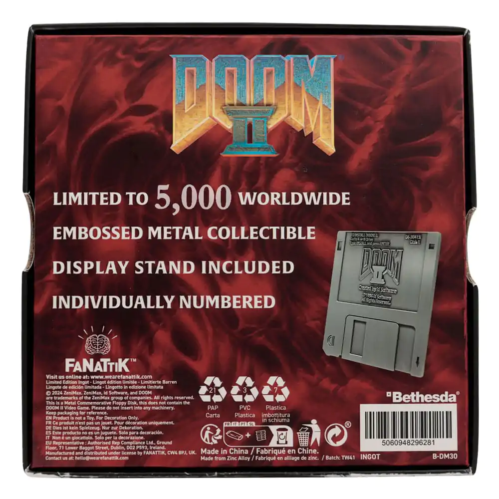 Doom 2 Replika Arena Disketni Disk Limited Edition fotografija izdelka