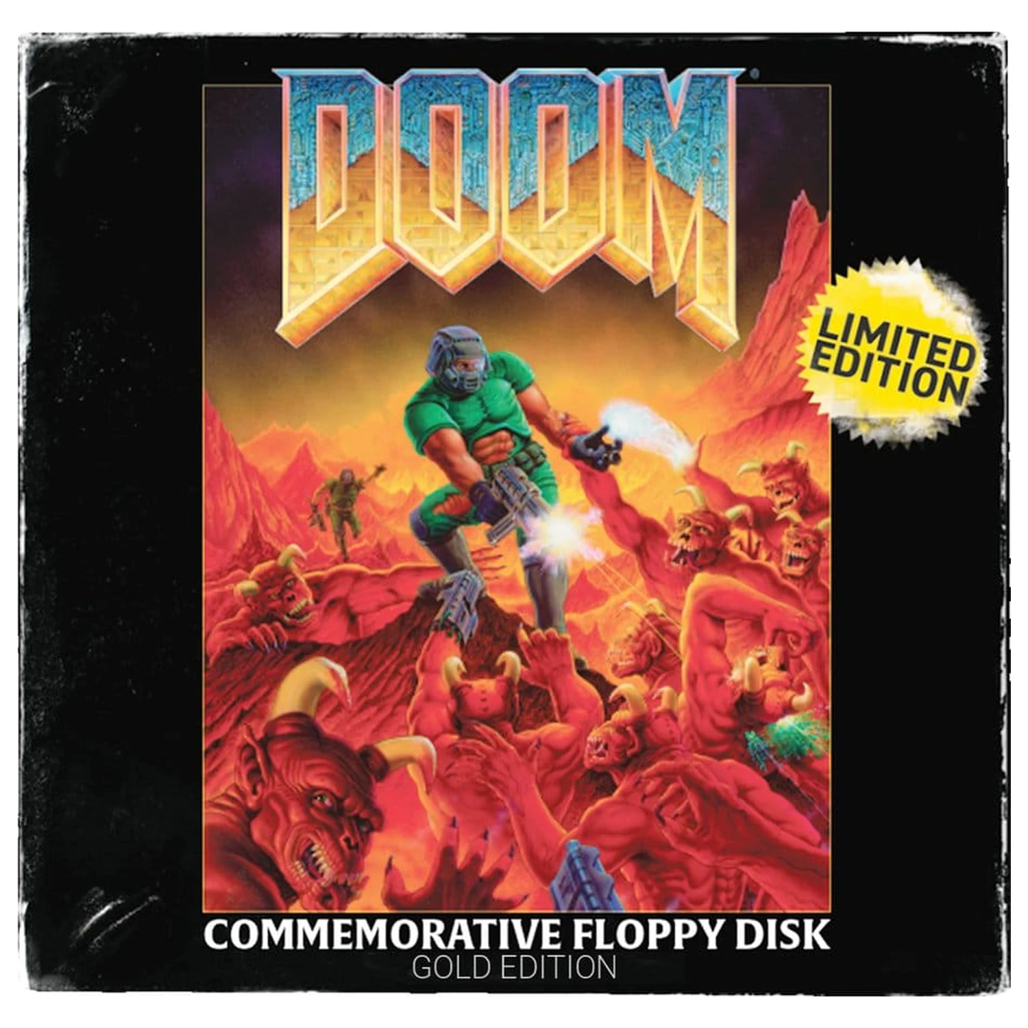 Doom Replika Floppy Disk Gold Plated Limited Edition fotografija izdelka