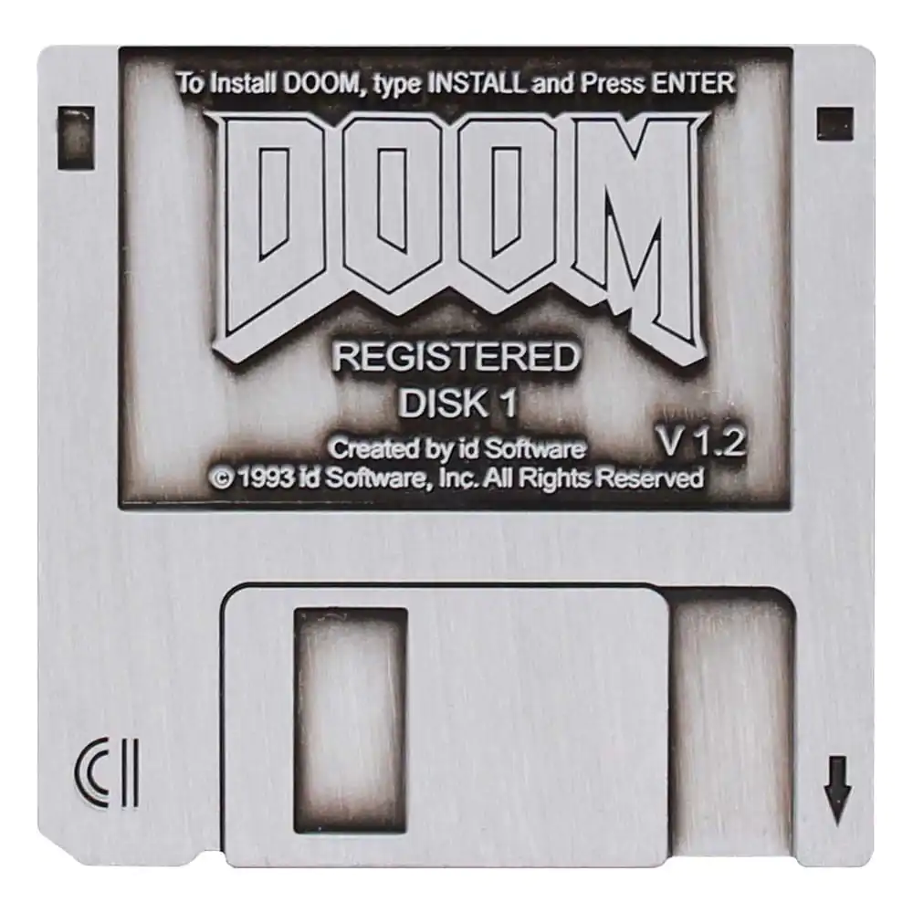 Doom Značka Pin Floppy Disk Limited Edition fotografija izdelka