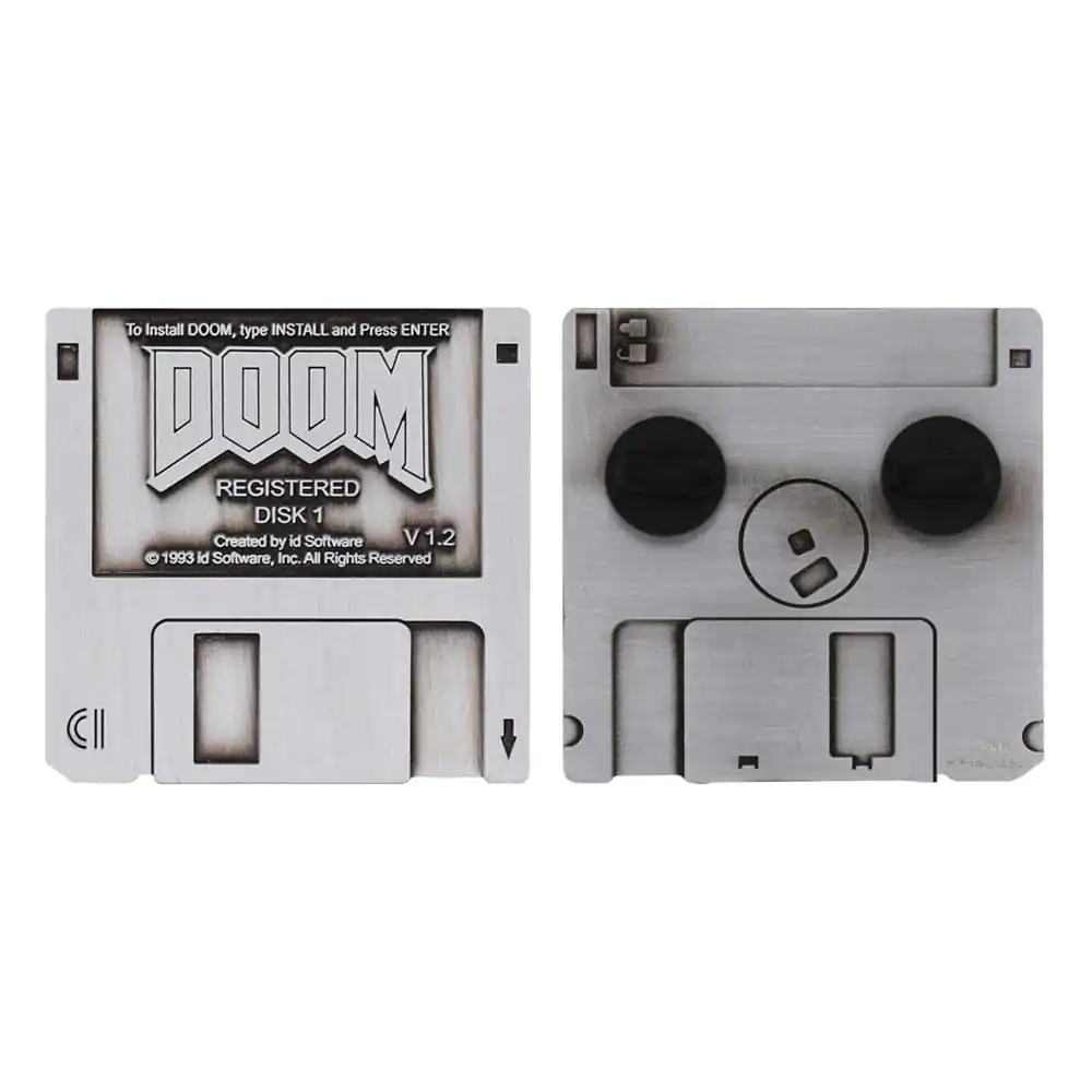 Doom Značka Pin Floppy Disk Limited Edition fotografija izdelka