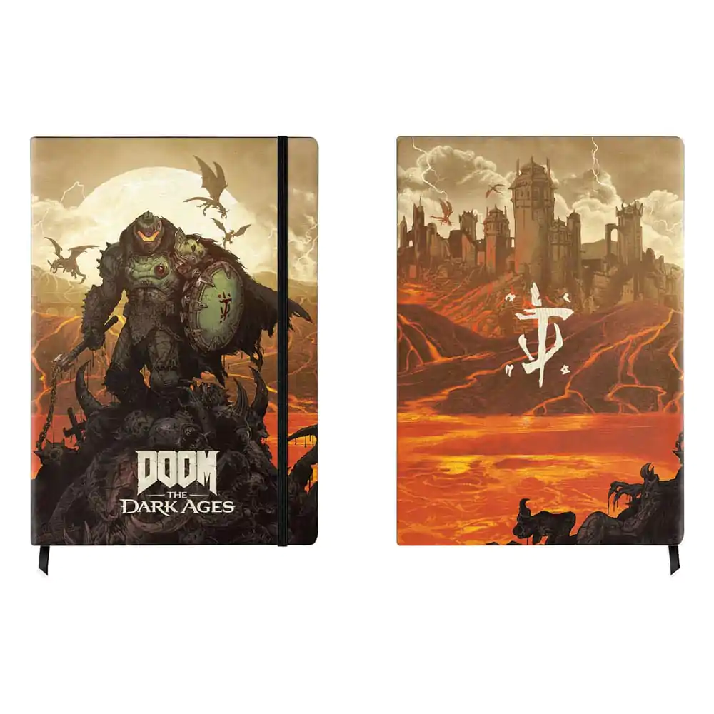 Doom The Dark Ages beležnica A5 Keyart fotografija izdelka