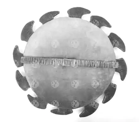 Doom The Dark Ages vzglavnik Shield Saw fotografija izdelka