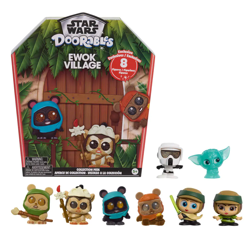 Doorables Star Wars Ewok Collection Peek pakiranje z 8 figuricami fotografija izdelka