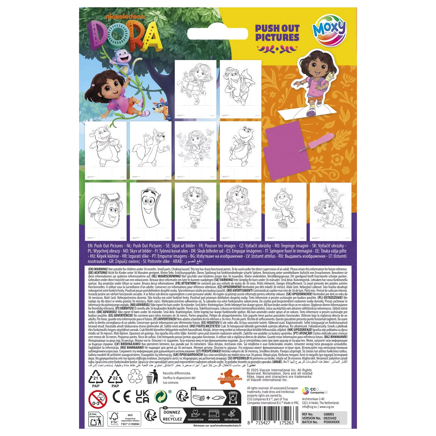 Dora the Explorer Srečen izrivajoči kreativni set fotografija izdelka