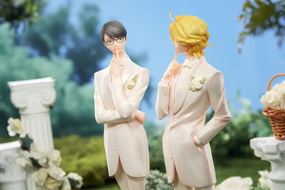 Doukyusei PVC Kipa 2-Pack 1/7 Hikaru Kusakabe & Licht Sajo: Wedding Ver. 24 cm fotografija izdelka