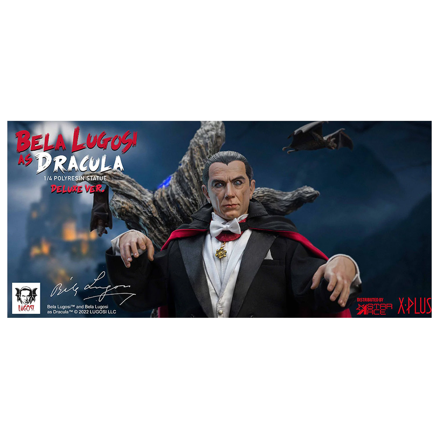 Dracula (1931) Superb Scale kip 1/4 Bela Lugosi as Dracula Deluxe različica 60 cm fotografija izdelka