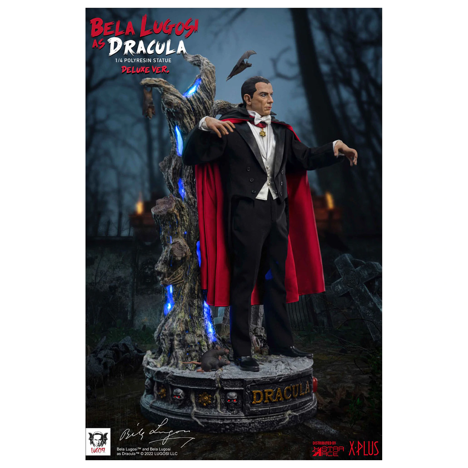 Dracula (1931) Superb Scale kip 1/4 Bela Lugosi as Dracula Deluxe različica 60 cm fotografija izdelka