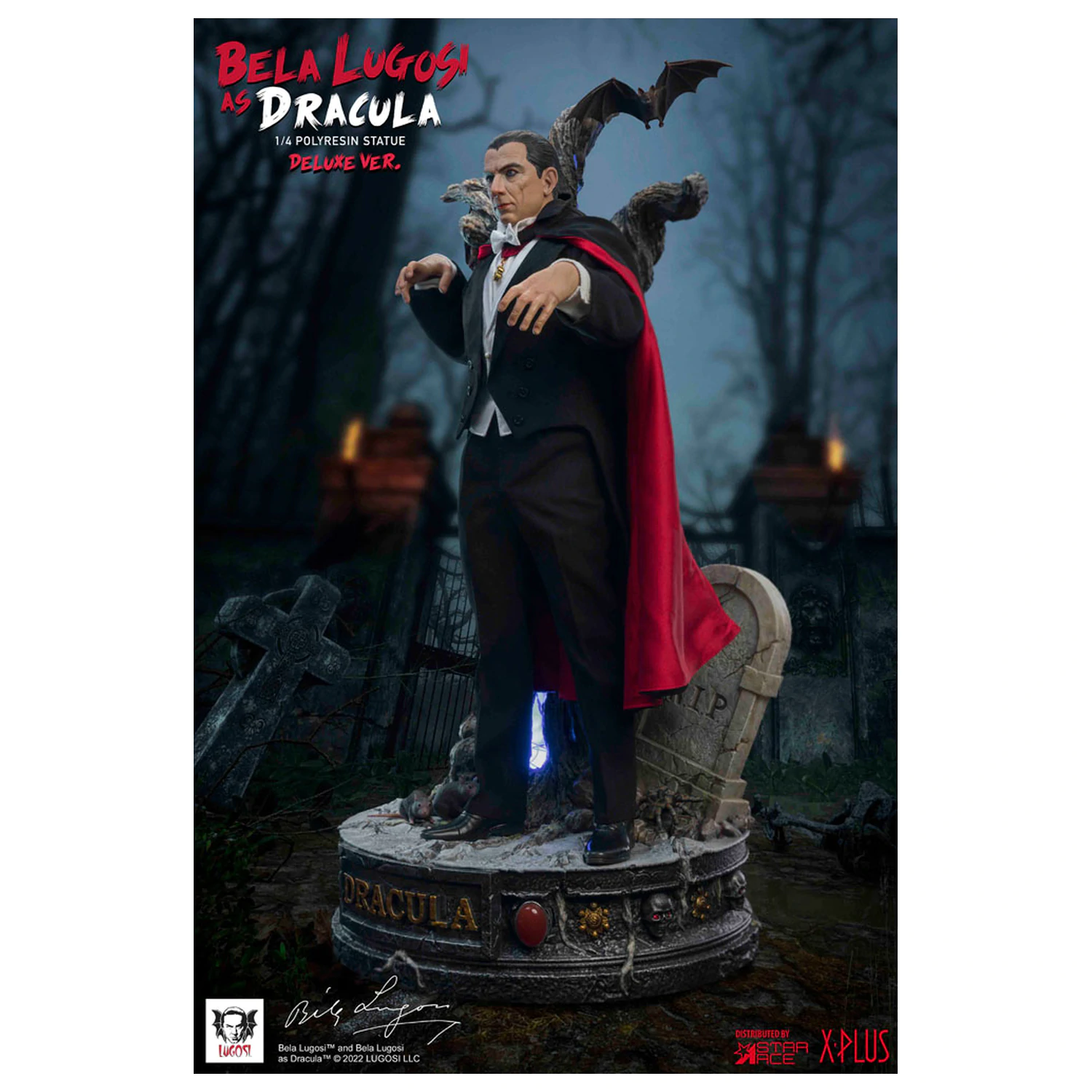 Dracula (1931) Superb Scale kip 1/4 Bela Lugosi as Dracula Deluxe različica 60 cm fotografija izdelka