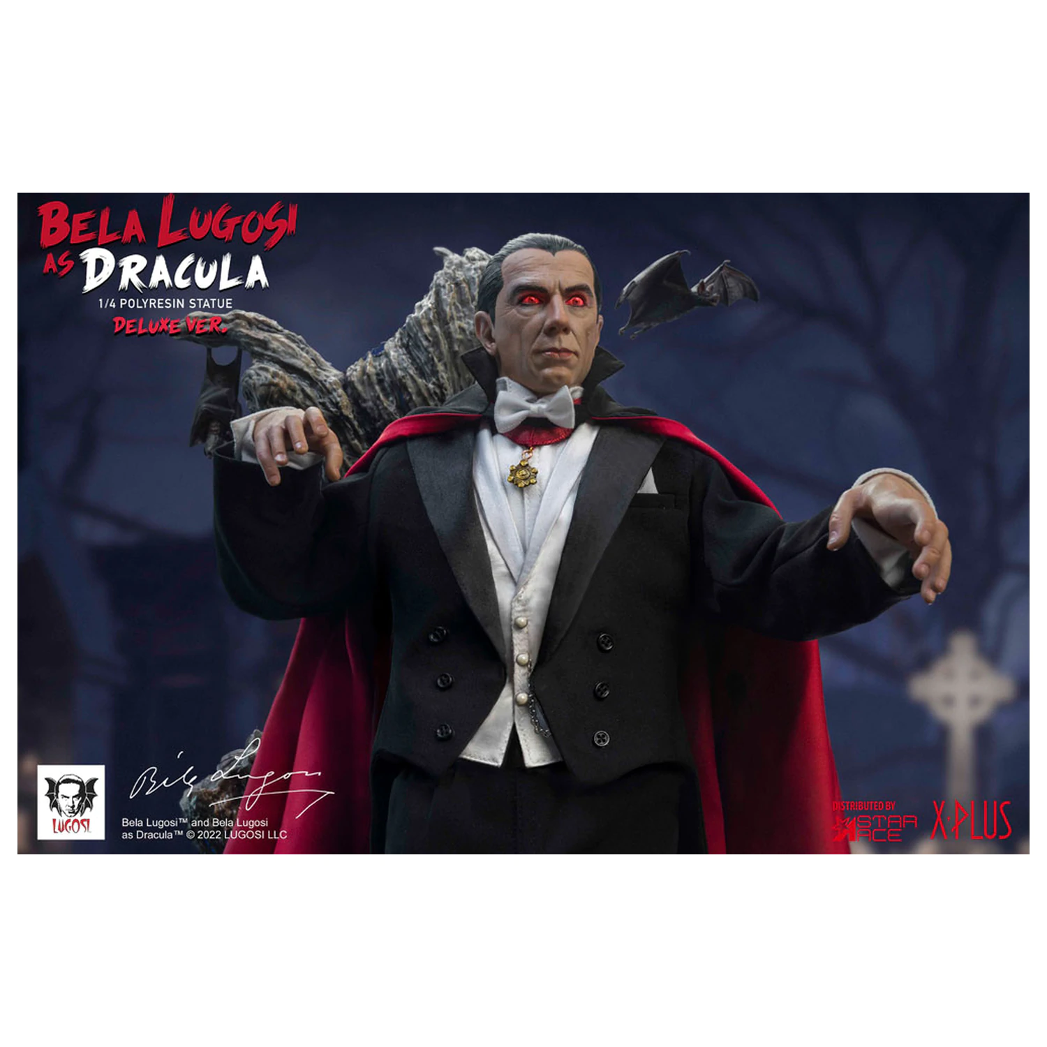Dracula (1931) Superb Scale kip 1/4 Bela Lugosi as Dracula Deluxe različica 60 cm fotografija izdelka