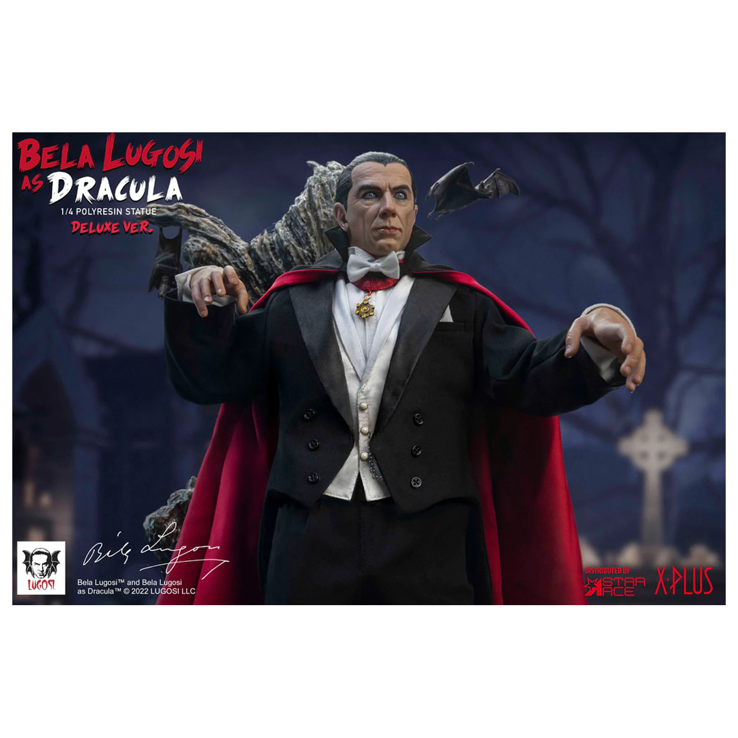 Dracula (1931) Superb Scale kip 1/4 Bela Lugosi as Dracula Deluxe različica 60 cm fotografija izdelka