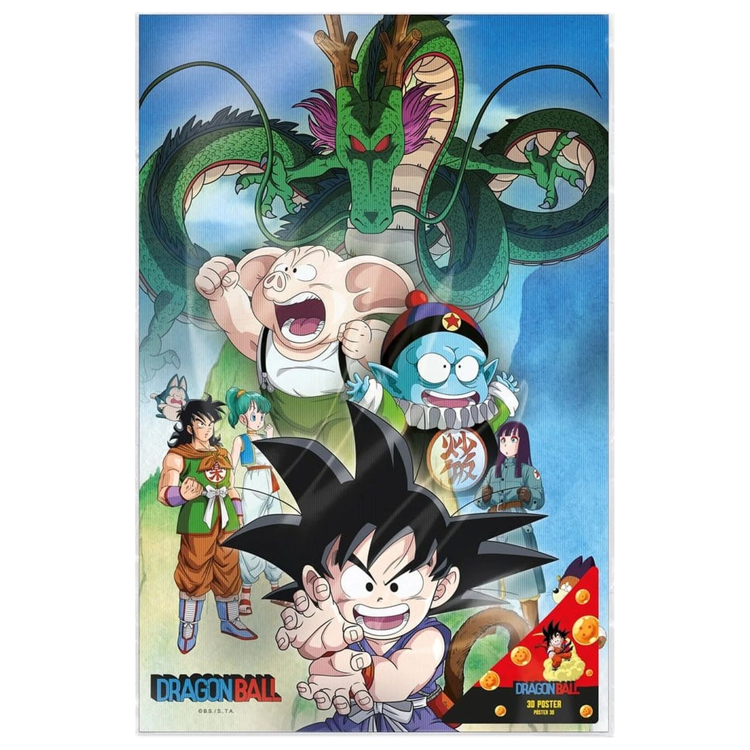 Dragon Ball 3D plakat Shenron & Heroes 38 x 58 cm fotografija izdelka
