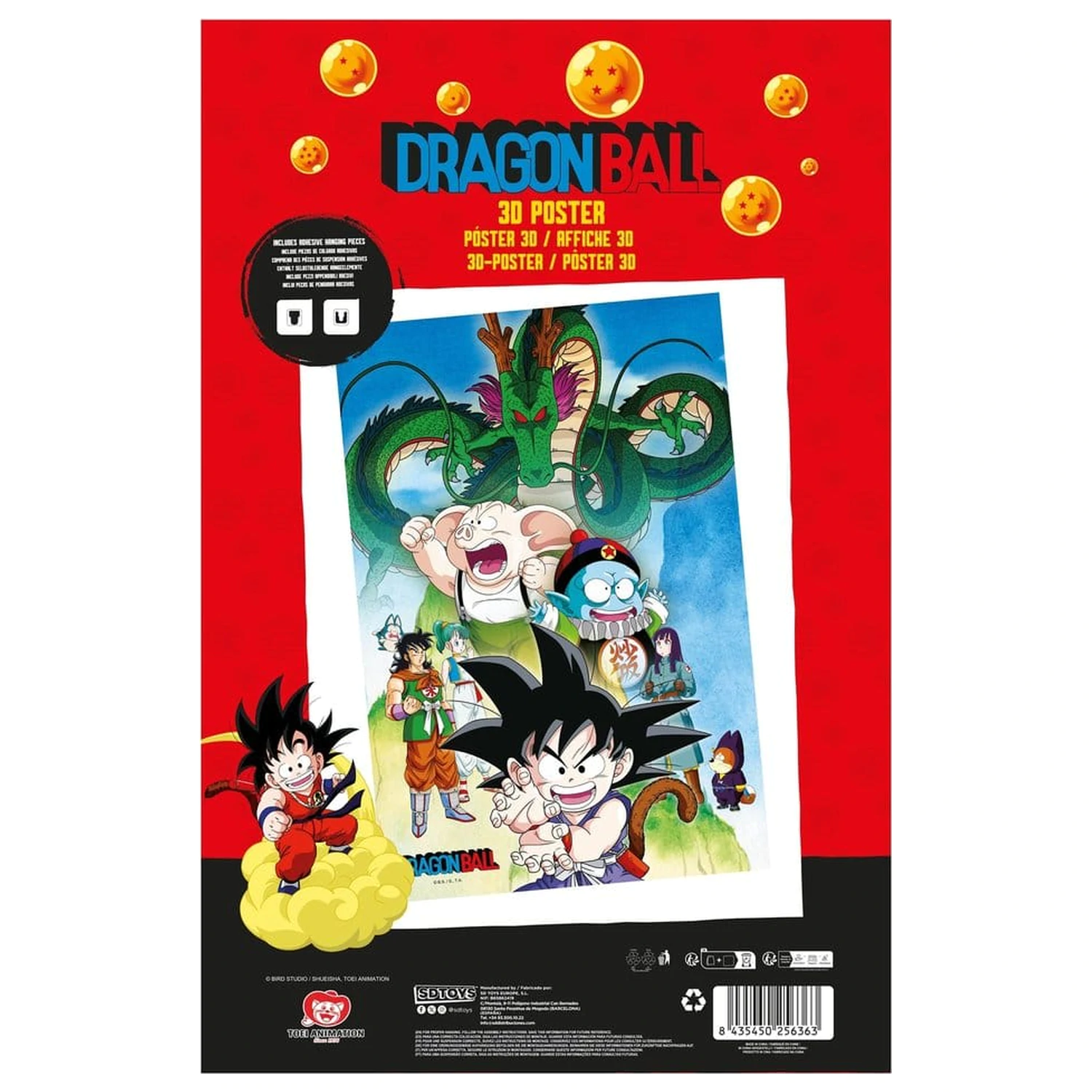 Dragon Ball 3D plakat Shenron & Heroes 38 x 58 cm fotografija izdelka