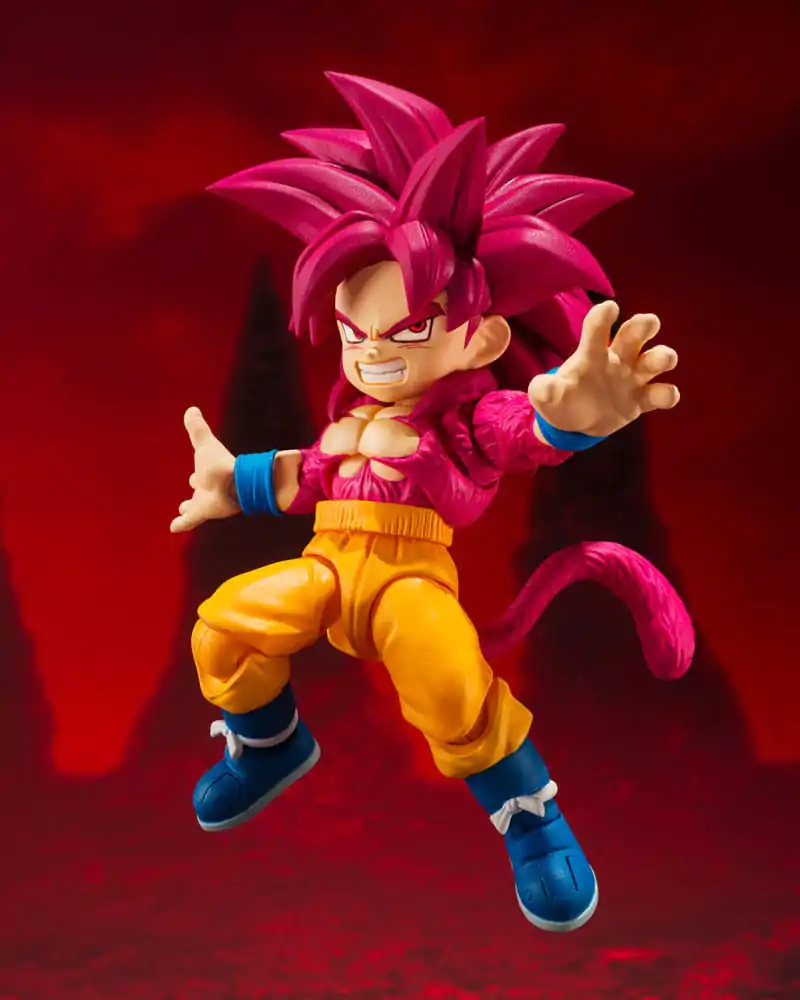 Dragon Ball Daima S.H.Figuarts akcijska figura Super Saiyan 4 Son Goku (mini) 8 cm fotografija izdelka