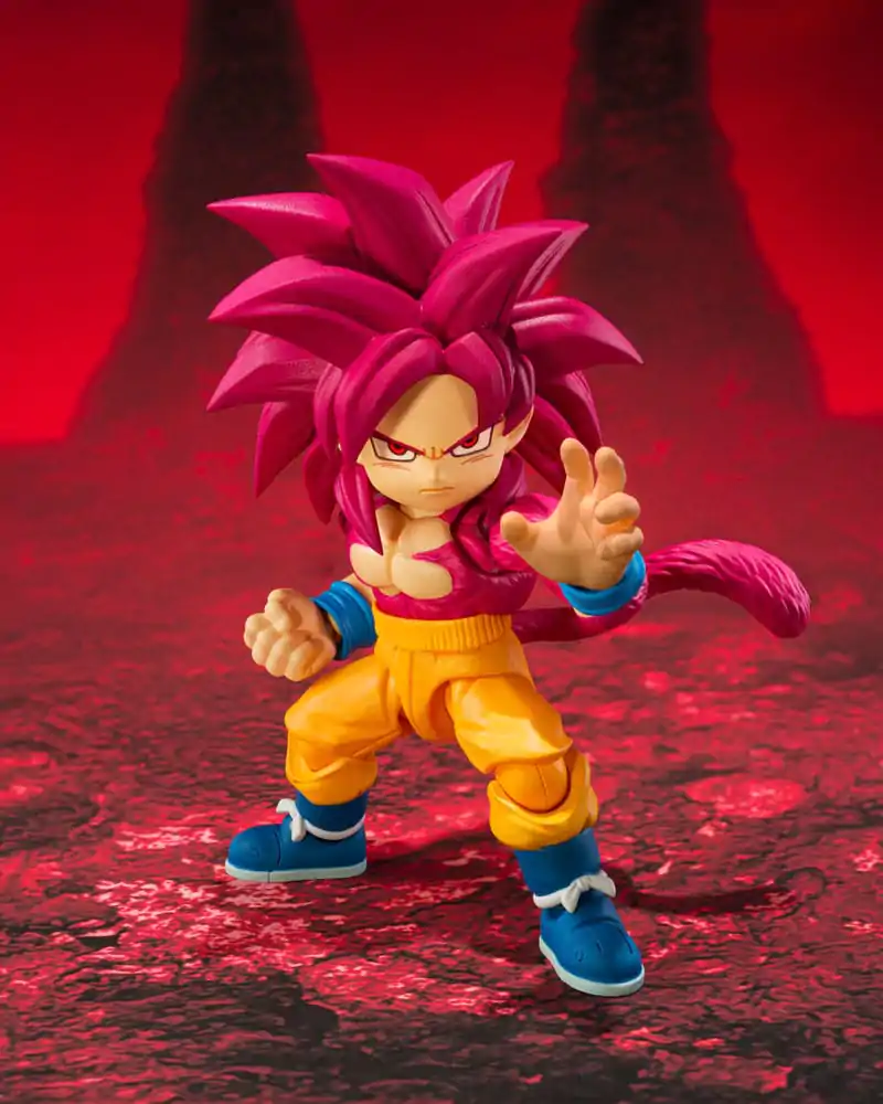 Dragon Ball Daima S.H.Figuarts akcijska figura Super Saiyan 4 Son Goku (mini) 8 cm fotografija izdelka