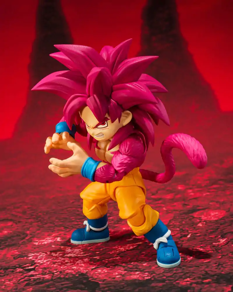 Dragon Ball Daima S.H.Figuarts akcijska figura Super Saiyan 4 Son Goku (mini) 8 cm fotografija izdelka