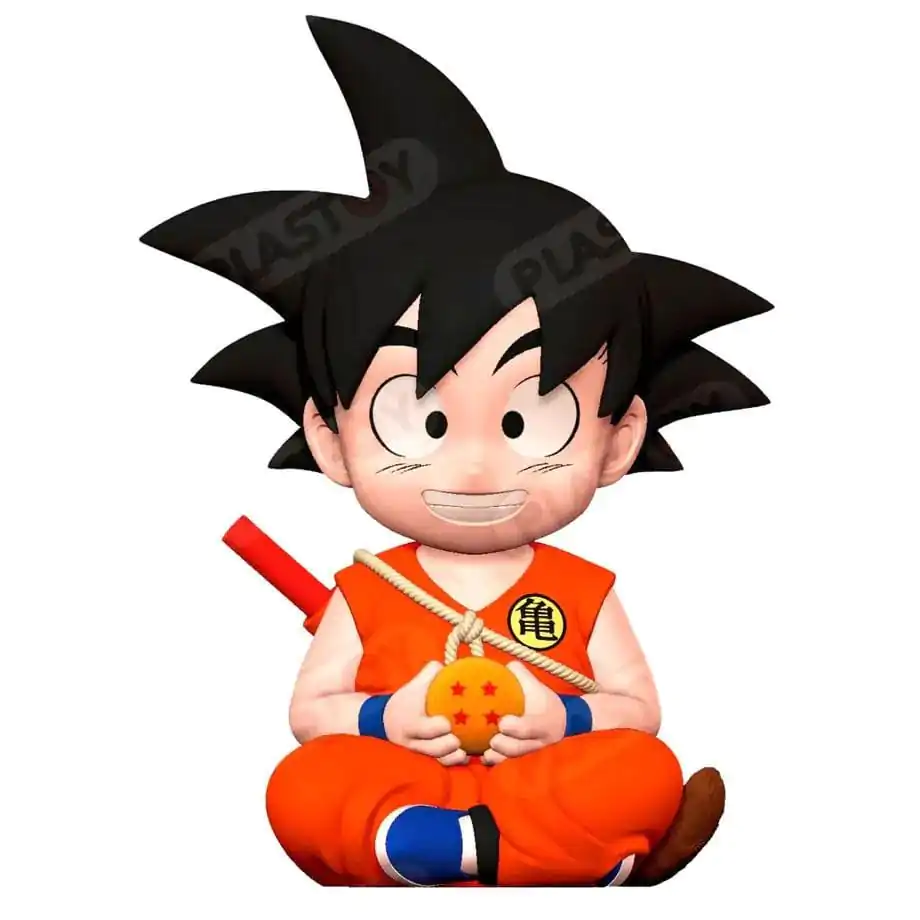 Dragon Ball škatlica za denar Kid Goku oranžna 17 cm fotografija izdelka