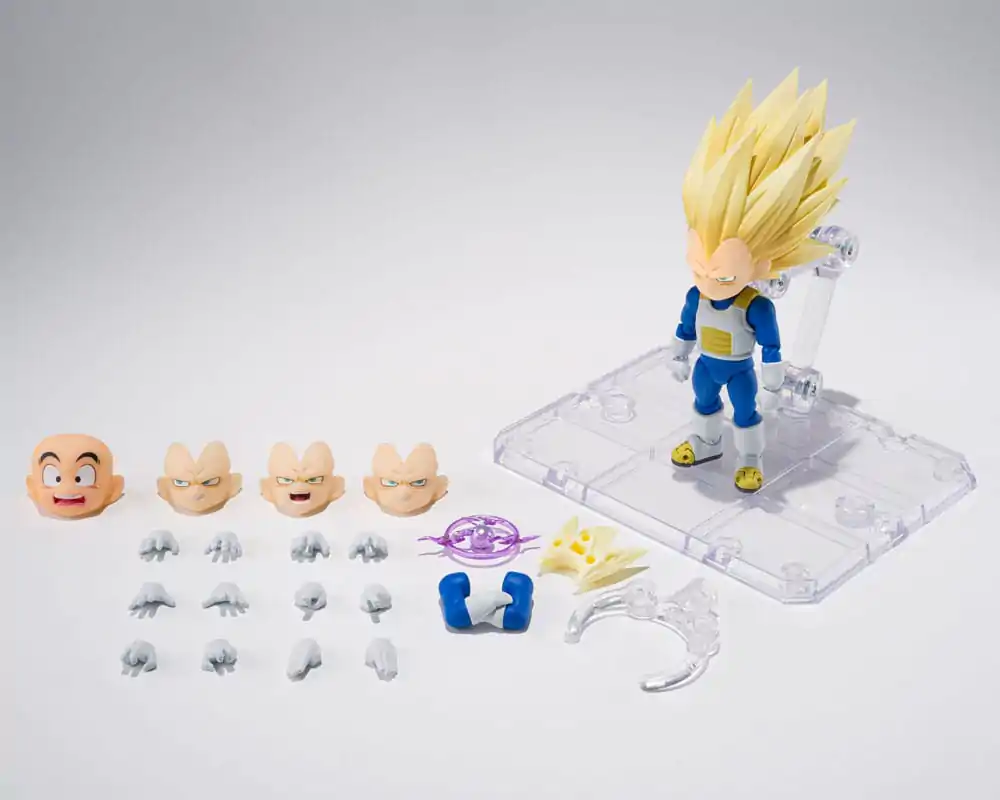 Dragon Ball S.H.Figuarts akcijska figura Super Saiyan 3 Vegeta (mini) Daima 8 cm fotografija izdelka