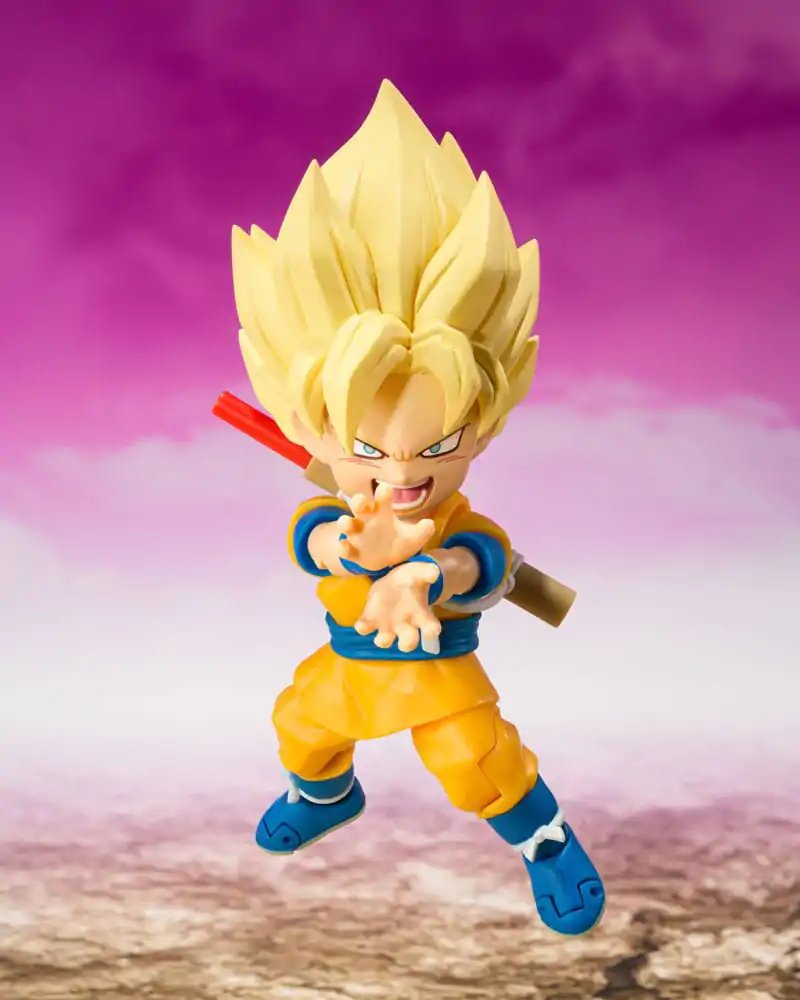 Dragon Ball S.H.Figuarts akcijska figura Super Saiyan Son Goku (mini) Daima 8 cm fotografija izdelka