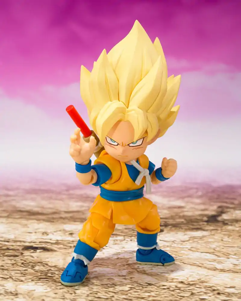 Dragon Ball S.H.Figuarts akcijska figura Super Saiyan Son Goku (mini) Daima 8 cm fotografija izdelka