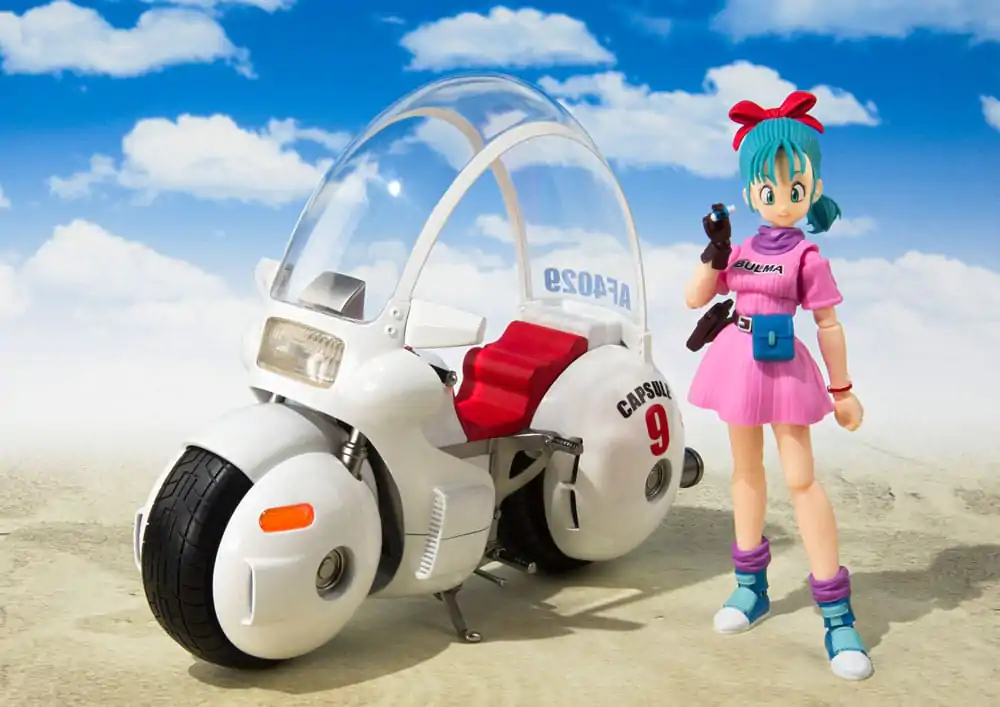 Dragon Ball S.H. Figuarts Vozilo s figuro Bulmina Motocikel Hoipoi Capsule No. 9 17 cm fotografija izdelka