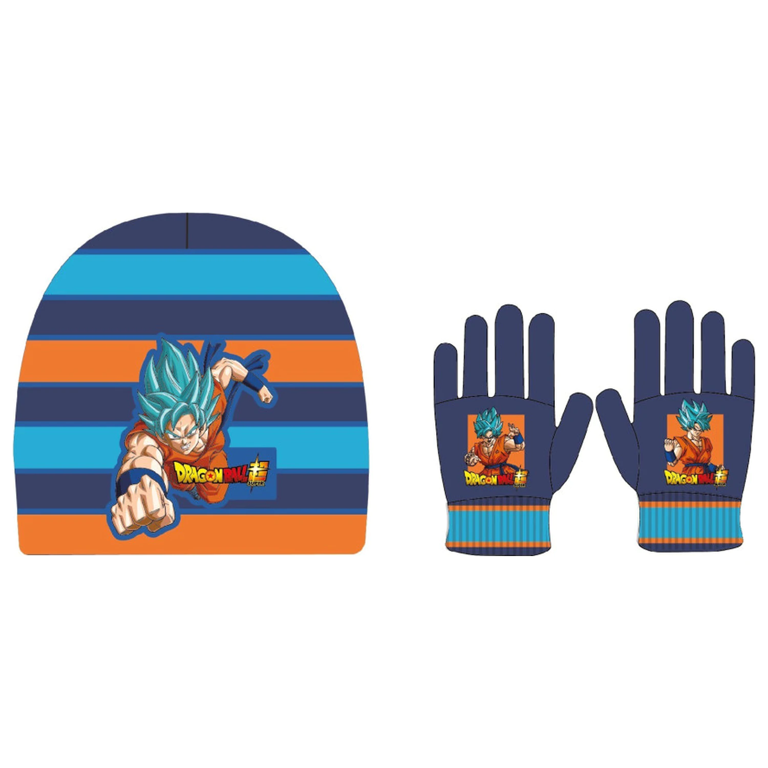 Dragon Ball Super Saiyan Blue kapa za otroke + komplet rokavic fotografija izdelka