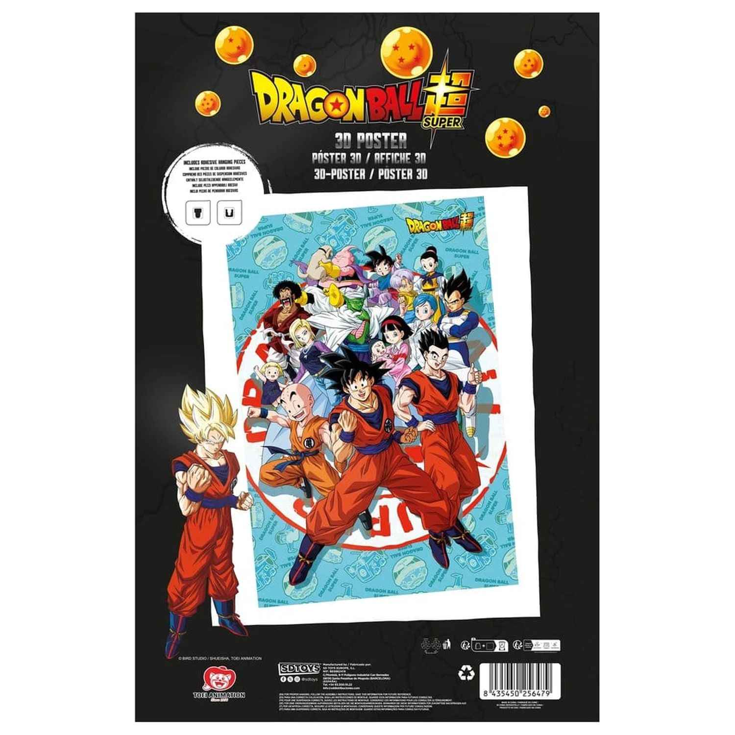 Dragon Ball Super 3D plakat Universe Survival 38 x 58 cm fotografija izdelka