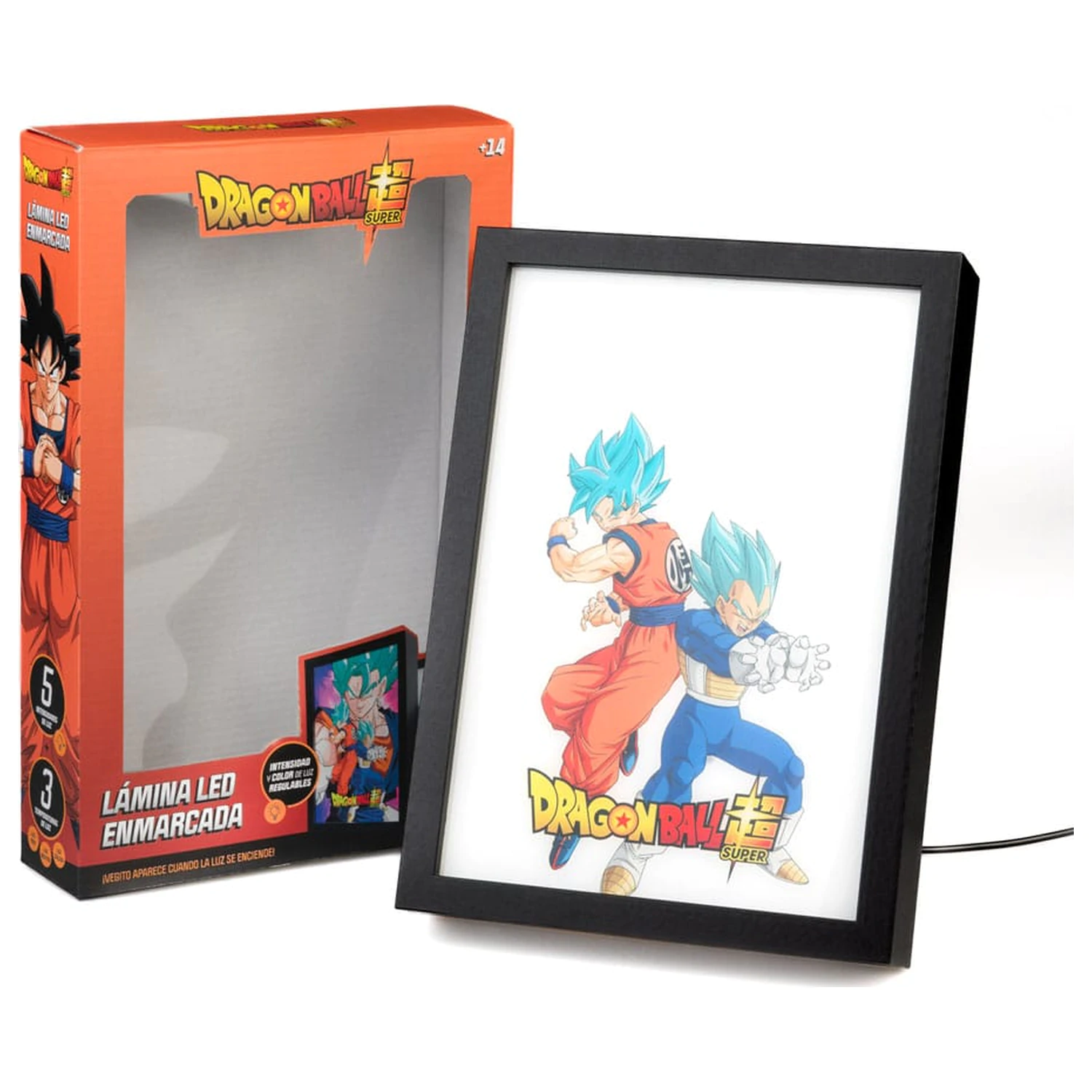 Dragon Ball Super uokvirjen LED tisk fotografija izdelka