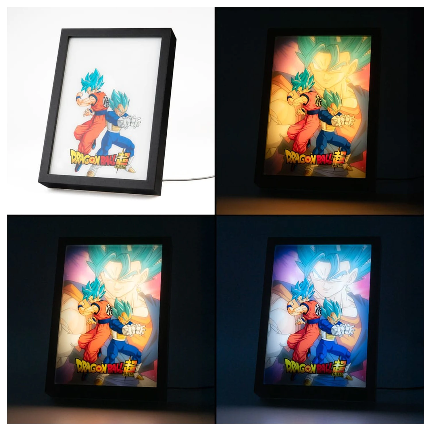 Dragon Ball Super uokvirjen LED tisk fotografija izdelka