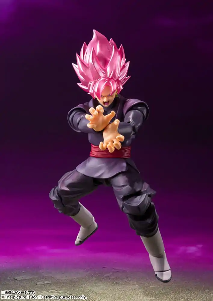 Dragon Ball Super S.H. Figuarts akcijska figura Goku Black - Super Saiyan Rose Reissue 14 cm fotografija izdelka