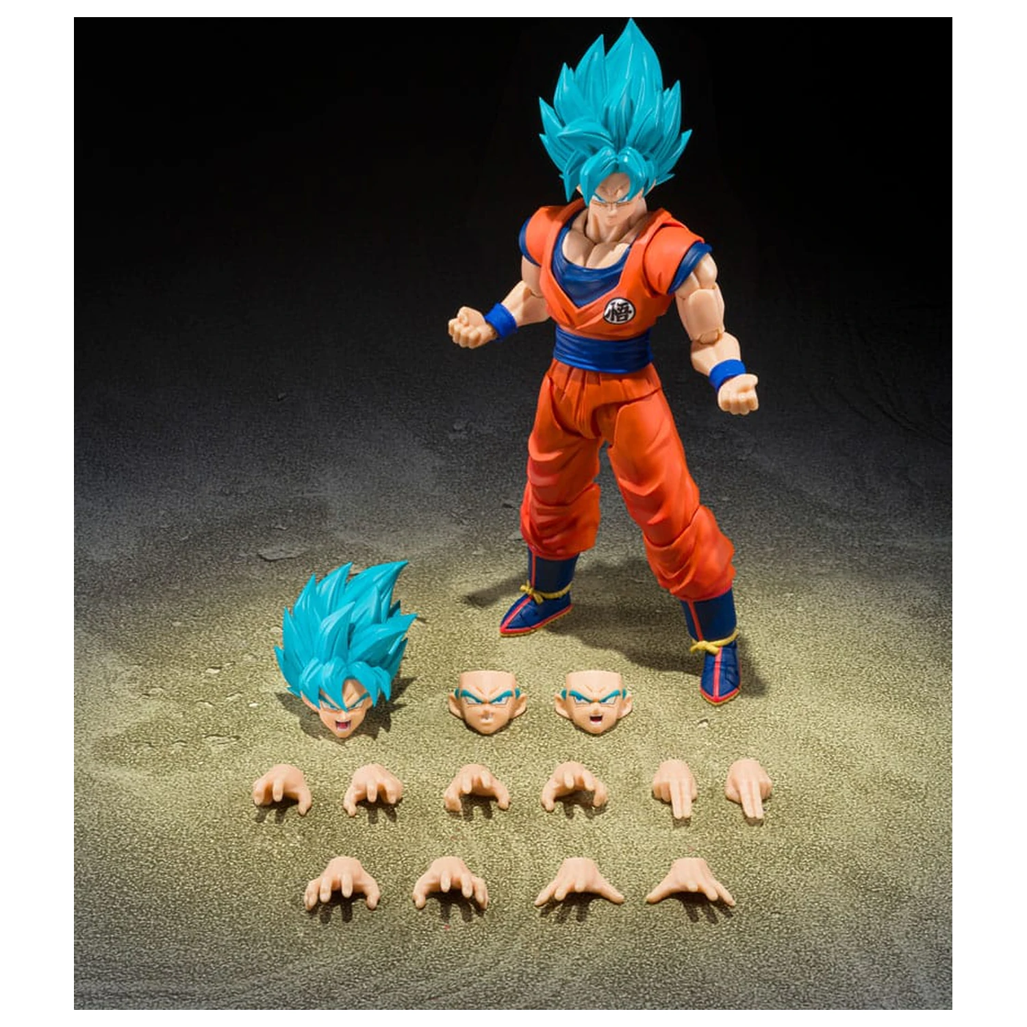 Dragon Ball Super S.H.Figuarts akcijska figura Super Saiyan God Super Son Guko (Blue power transcending Limits) 15 cm fotografija izdelka