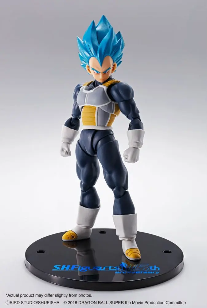 Dragon Ball Super S.H. Figuarts akcijska figura Vegeta Super Saiyan Blue (15th Anniversary Version) 14 cm fotografija izdelka