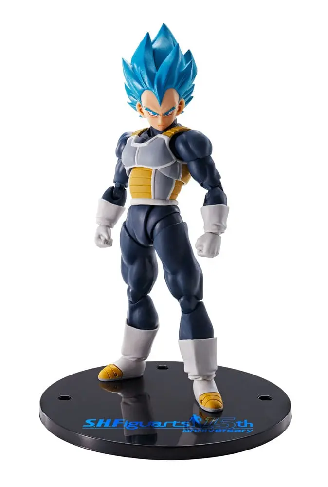 Dragon Ball Super S.H. Figuarts akcijska figura Vegeta Super Saiyan Blue (15th Anniversary Version) 14 cm fotografija izdelka