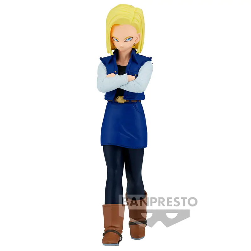 Dragon Ball Z Android 18 Solid Edge figurica za delo 17 cm fotografija izdelka